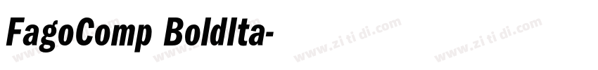 FagoComp BoldIta字体转换